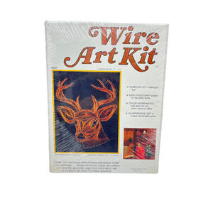 VTG 1979 McCulla Deer Buck Wire ART 3D Arts & Crafts  Kit #7708, 11"X 14” NEW